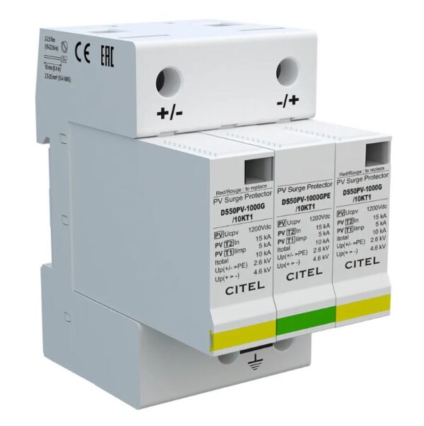 Surge arrester CITEL DC T1+T2 / 482393 DS50PVS-1000/G/12KT1